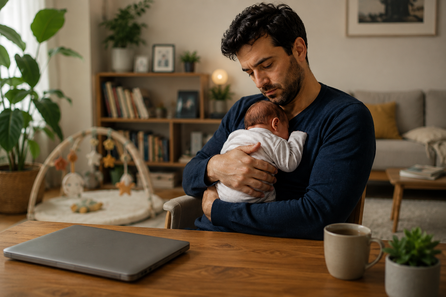 Padre con bambino